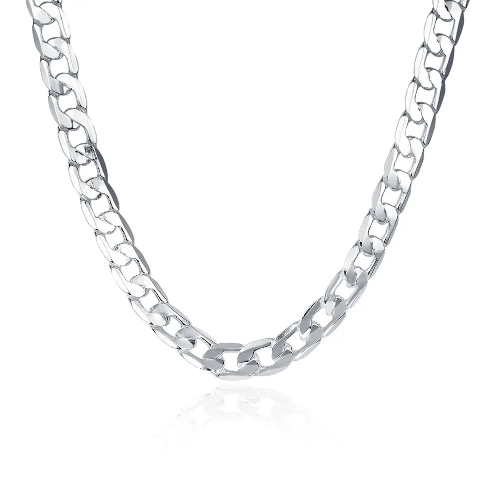 Collar De Plata Para Hombre